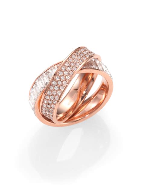 michael kors rose gold baguette ring|Michael Kors Rings .